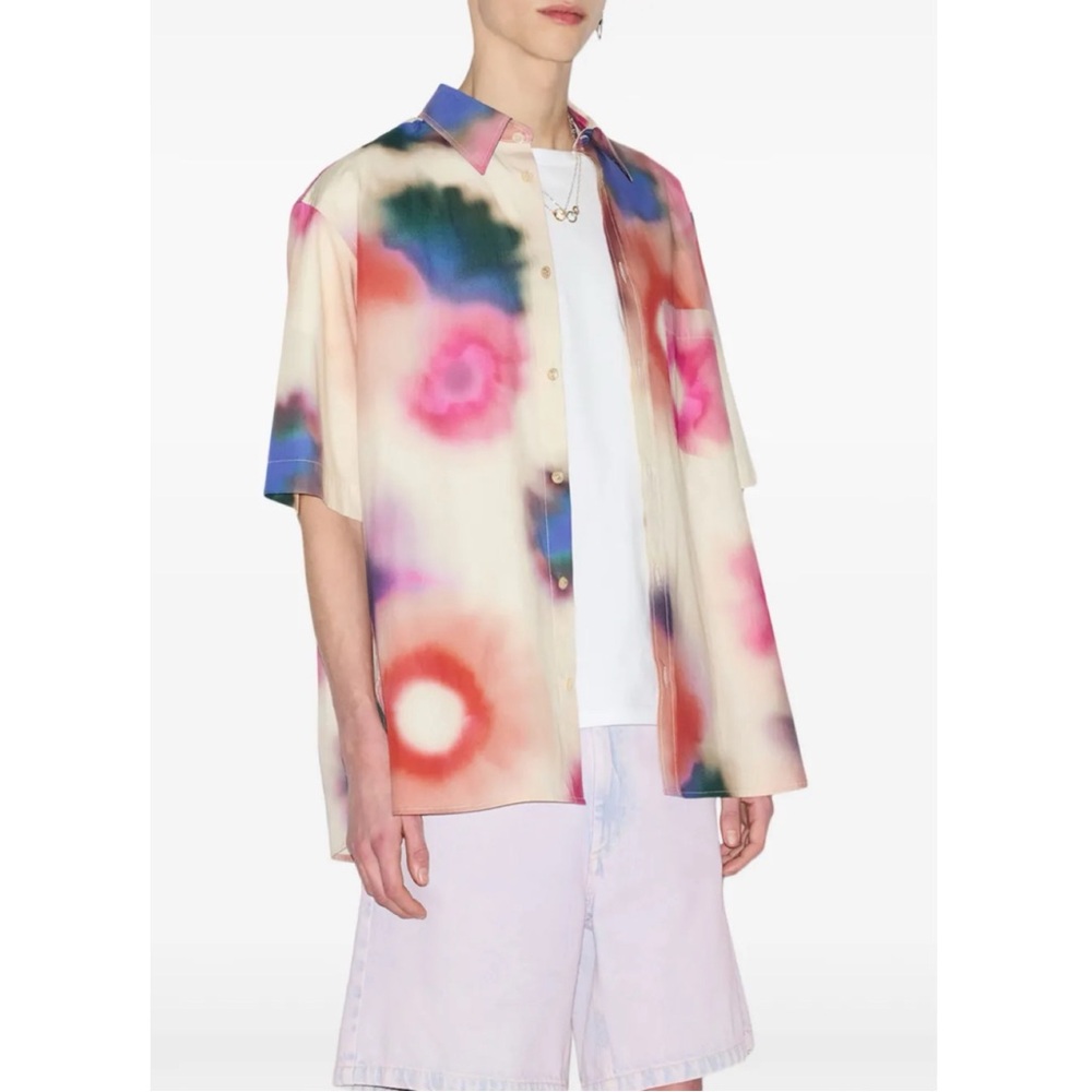 ISABEL MARANT Labilio Watercolour-Print Shirt NWT